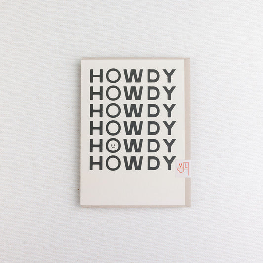 Happy Little Howdy Greeting Card
