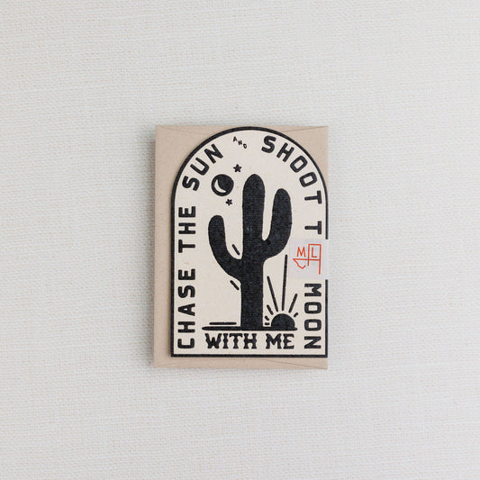 Chase the Sun Die-Cut Card