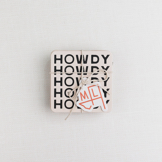 Hats & Howdys Coaster Set