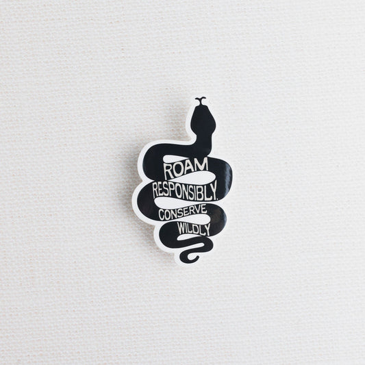 Roam Responsibly Sticker