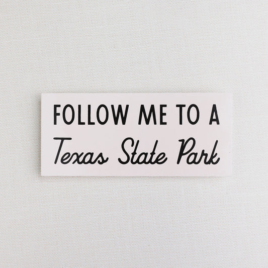 Texas State Park Bumper Stickers
