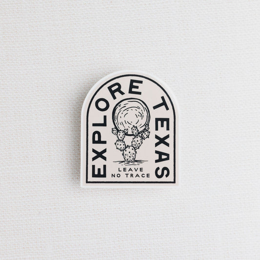 Explore Texas, Leave No Trace Sticker
