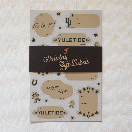 Holiday Sticker Gift Labels Sheets
