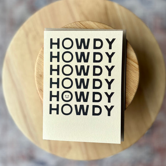 Happy Little Howdy Greeting Card