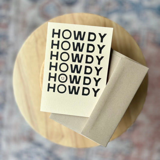Happy Little Howdy Greeting Card