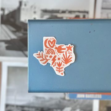 Texas to the Moon & Back Sticker