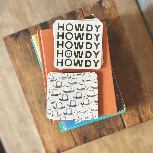 Hats & Howdys Coaster Set