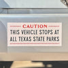 Texas State Park Bumper Stickers