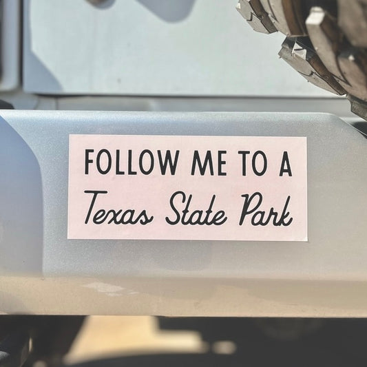 Texas State Park Bumper Stickers