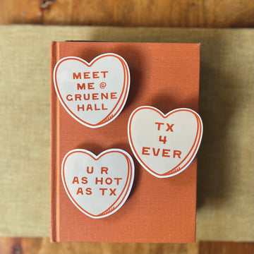 Texas Heart Stickers