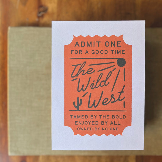 Ticket to the West Print | 5" x 7"