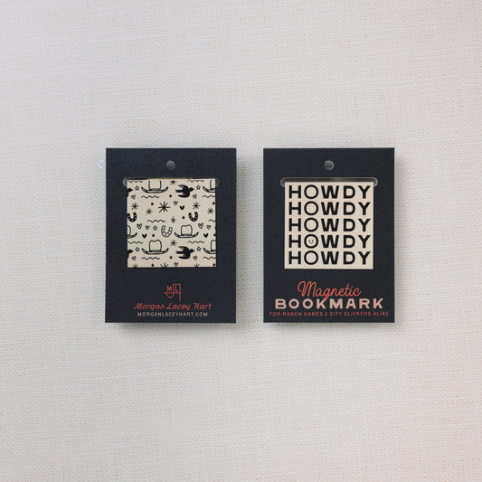 Happy Little Howdy Magnetic Bookmark